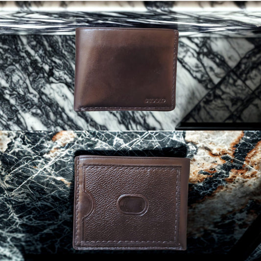 Handmade Horizontal Vintage Leather Wallet - Classic Cognac Edition | SECOLO