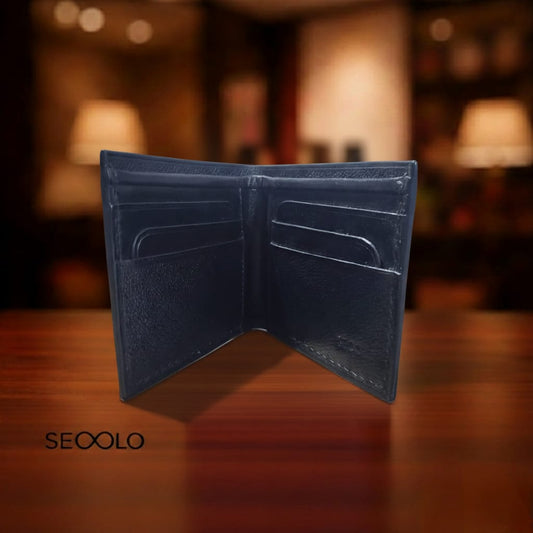 Handmade Horizontal Pebbled Leather Wallet - Textured Artisan Edition | SECOLO